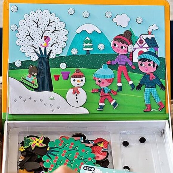 New Sealed Janod Magneti’Book 4 Seasons • 3 to 8 Years - Picture 11 of 16